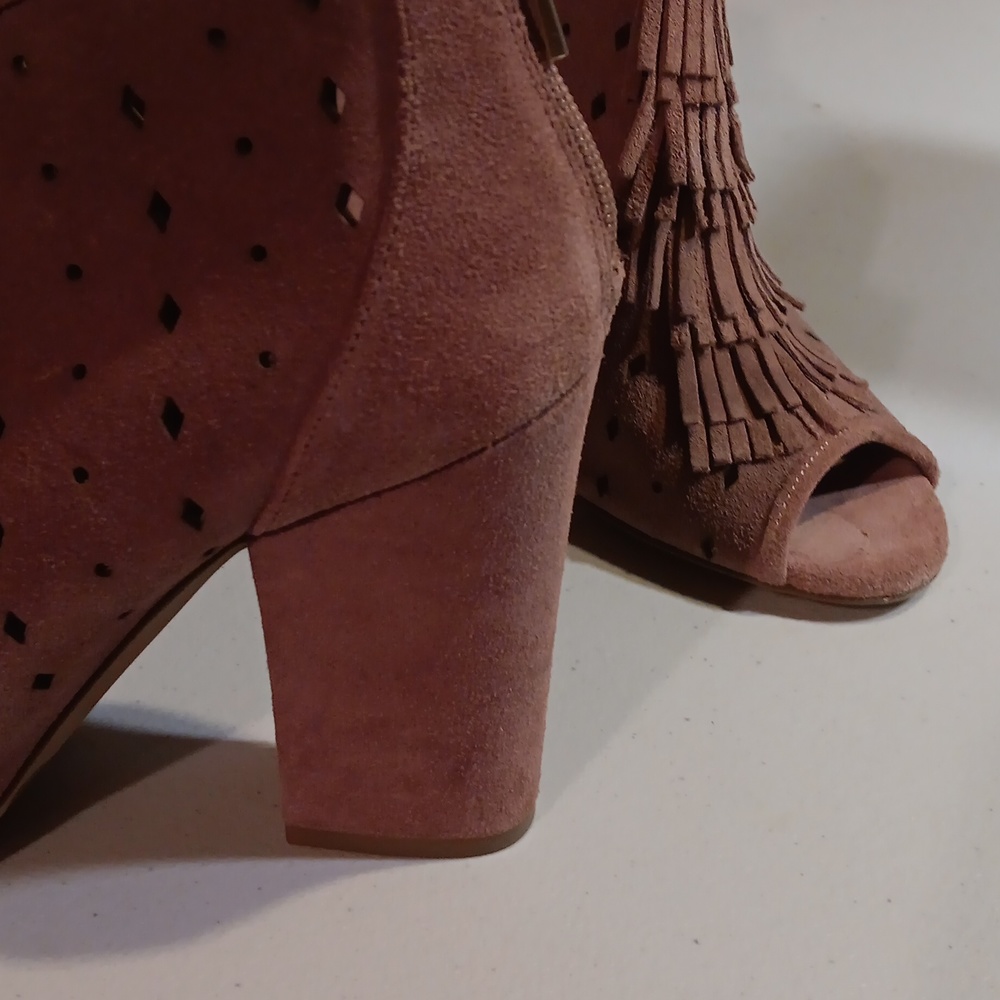 Women's suede booties - Picture 3 of 4